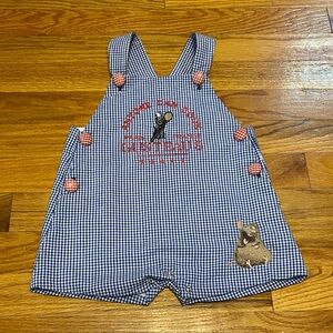 Disney Pixar’s Ratatouille Boy’s Embroidered Gingham Jon Jon NEW Various Sizes